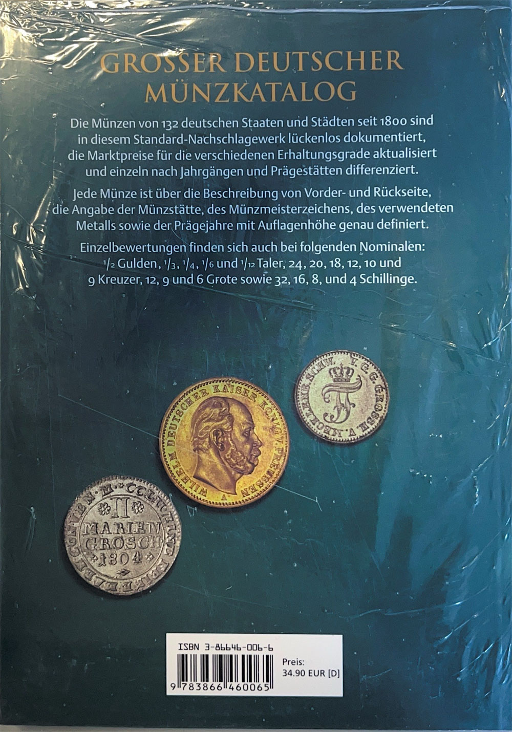 Groer Deutscher Mnzkatalog von 1800 bis heute (22. Auflage, 2007, neuwertig)