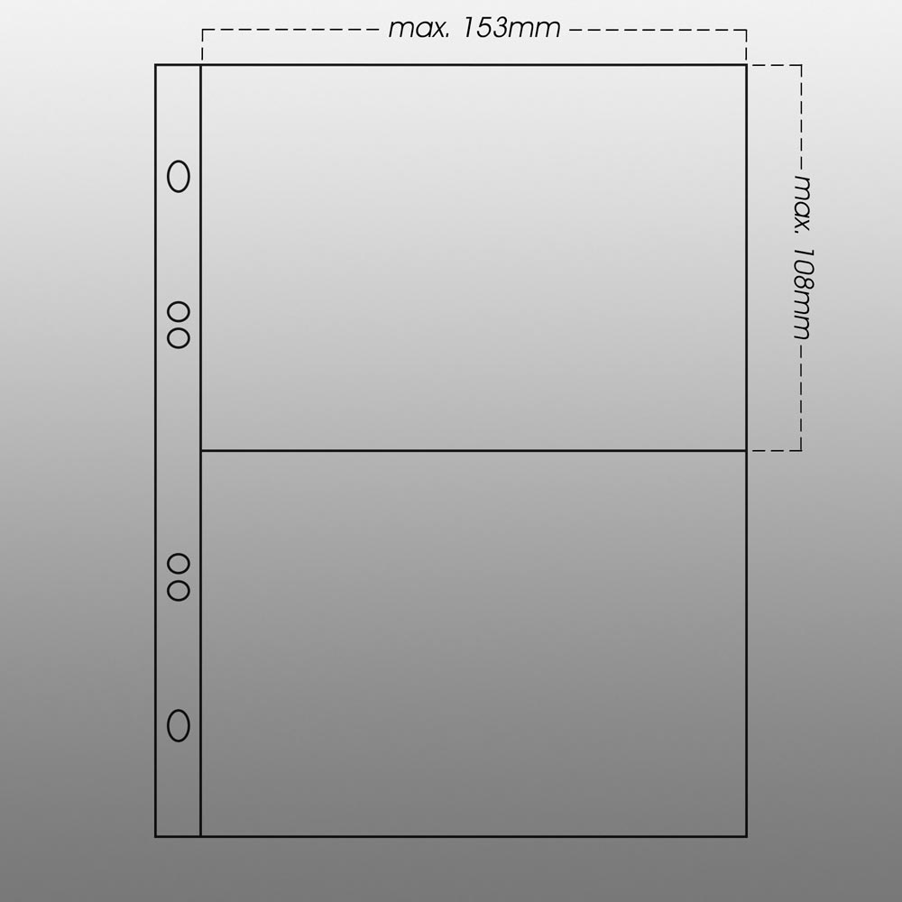 Prophila Collection Postkarten-Album (blau) mit 20 Hllen fr 40 Postkarten