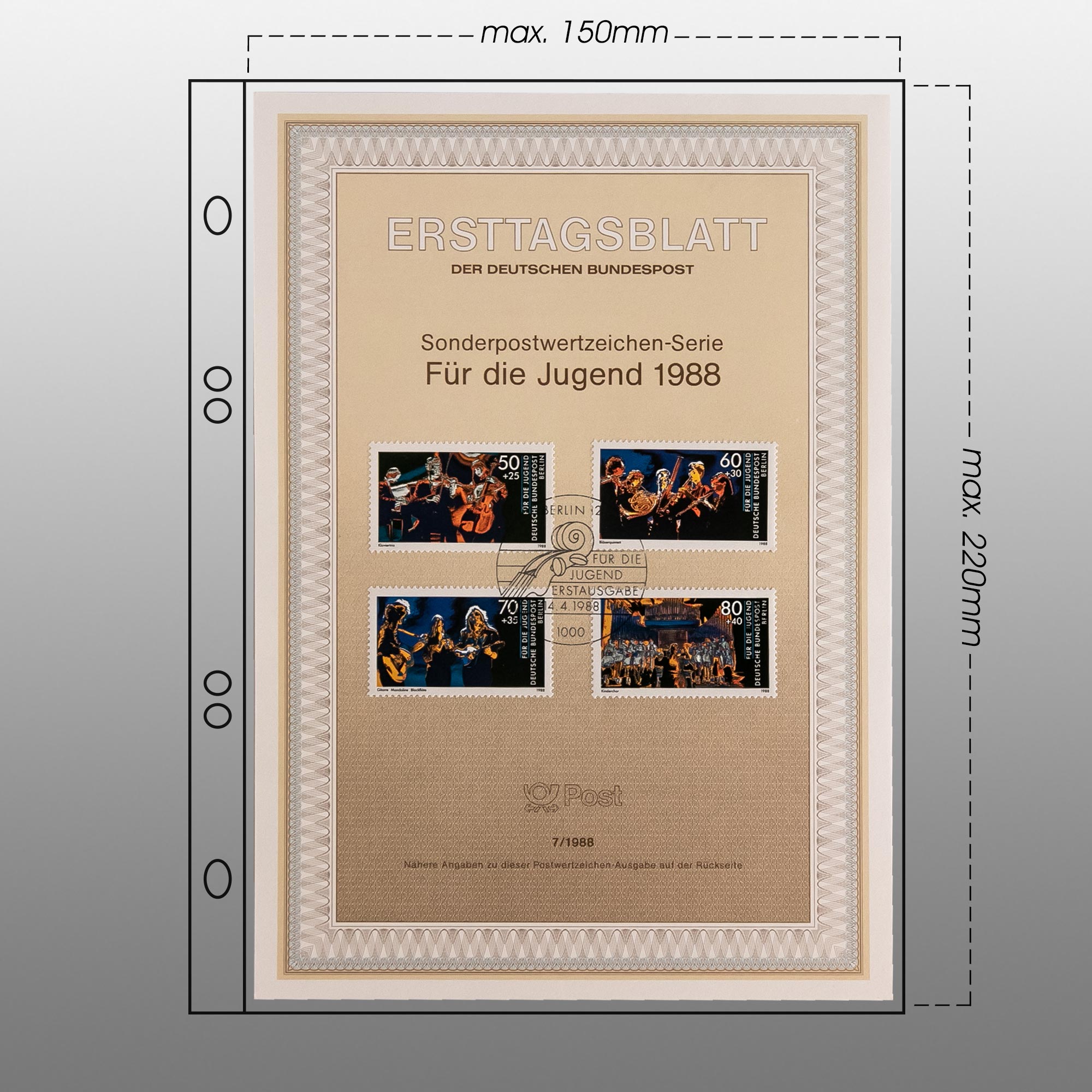 Prophila Collection 100 kleine Ersttagsblatt-Hllen (ETB)