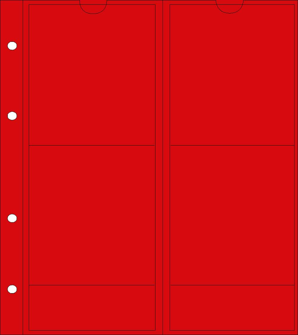 Prophila Collection 5 kleine Orden-Hllen fr je 4 Mnzen und Medallien bis 72 mm Durchmesser