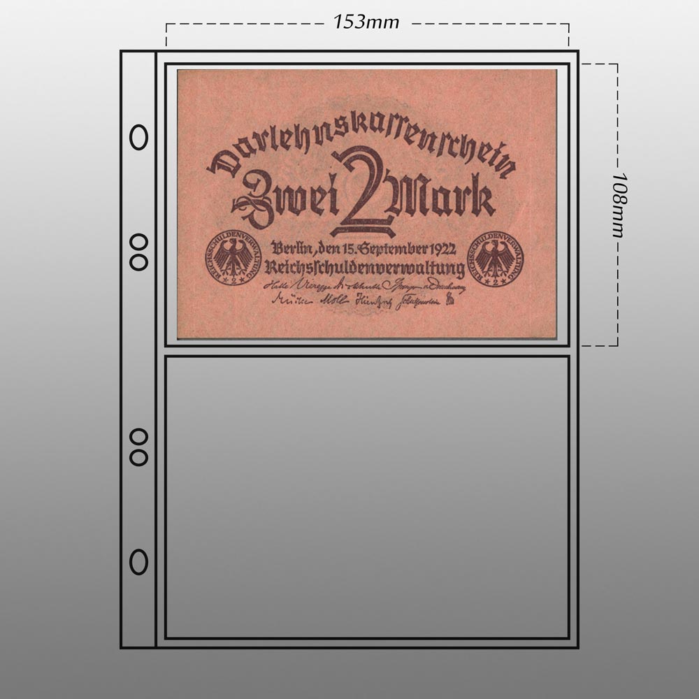 Prophila Collection 10 kleine Geldschein-Hllen fr je 2 Banknoten