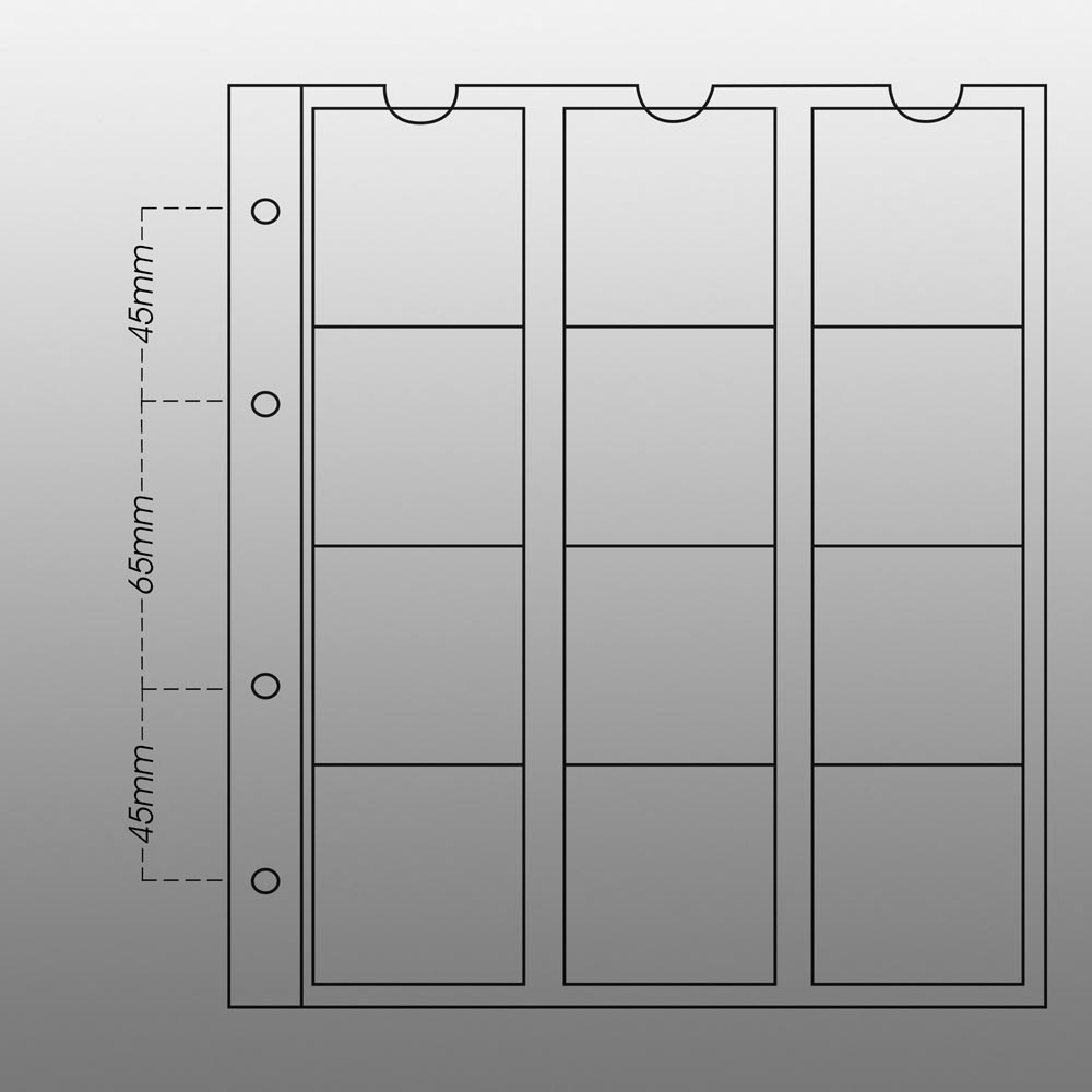 Prophila Collection 5 numismatische Mnzhllen, je 12 Fcher bis 44 mm , z.B. fr 10 DM-/10 -Stcke