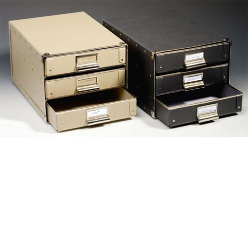 DURA Box mit 3 Schubladen A4, natur