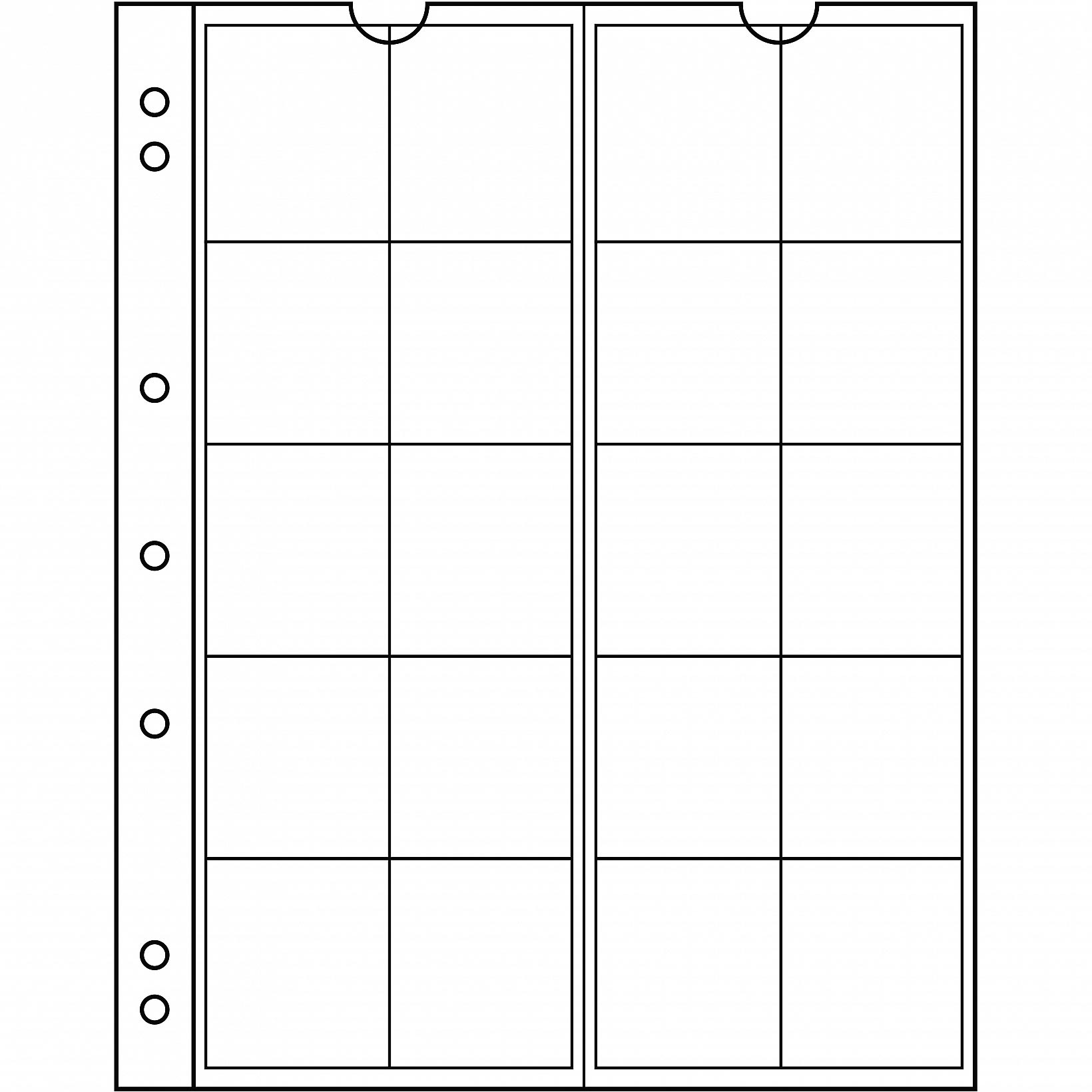 Mnzhllen NUMIS, 20 Fcher bis 34 mm , 5er Pack