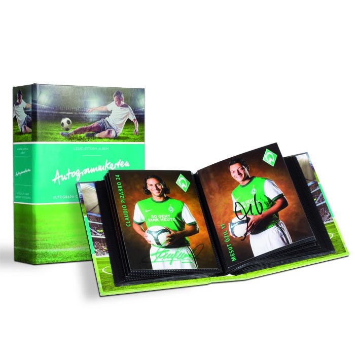 Taschenalbum mit 30 Hllen fr 60 Autogrammkarten