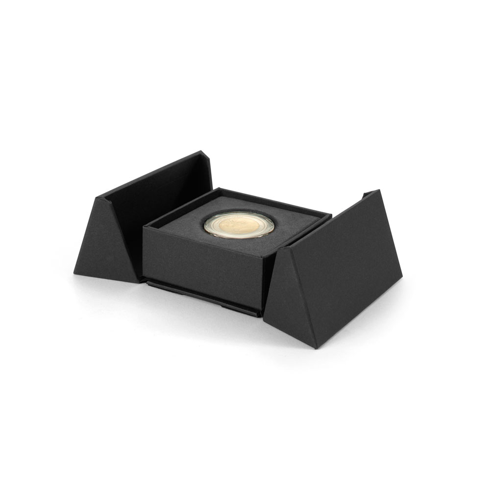 Porta Mnzetui fr eine runde Mnzkapsel 26/27 mm, schwarz