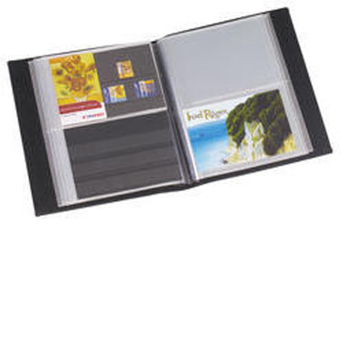 Postkartenalbum CL mit 50 klarsichtigen Hllen, blau