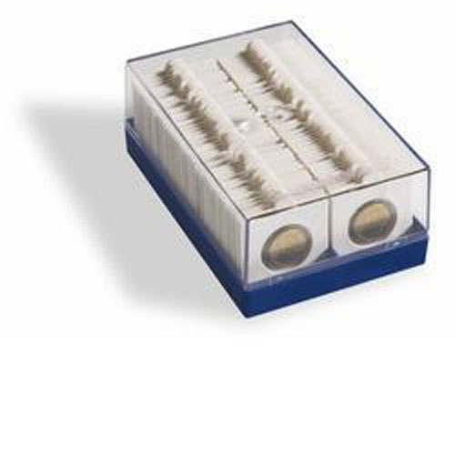 Kunststoffbox KRBOX fr 100 Mnzrhmchen, blau