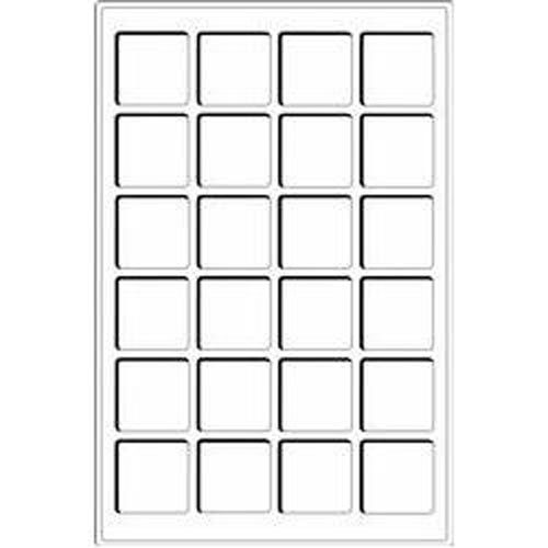 Mnztableau L fr 24 Mnzen bis 47mm, blau, 2er Pack