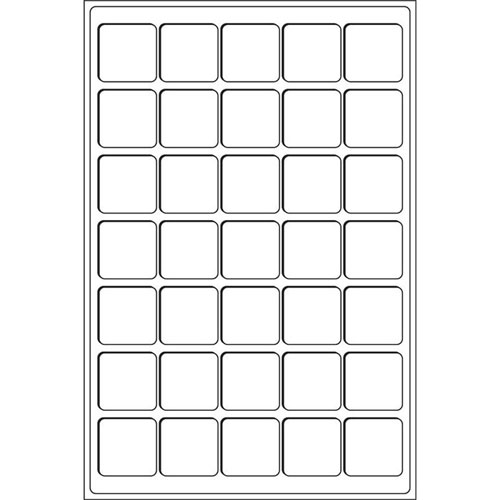 Mnztableau L fr 35 Mnzen bis 39 mm, blau, 2er Pack