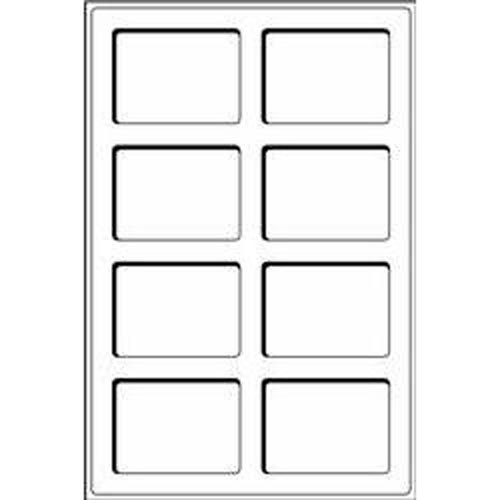 Mnztableau L mit 8 Fchern fr US-Mnzenkapseln SLABS, blau, 2er Pack