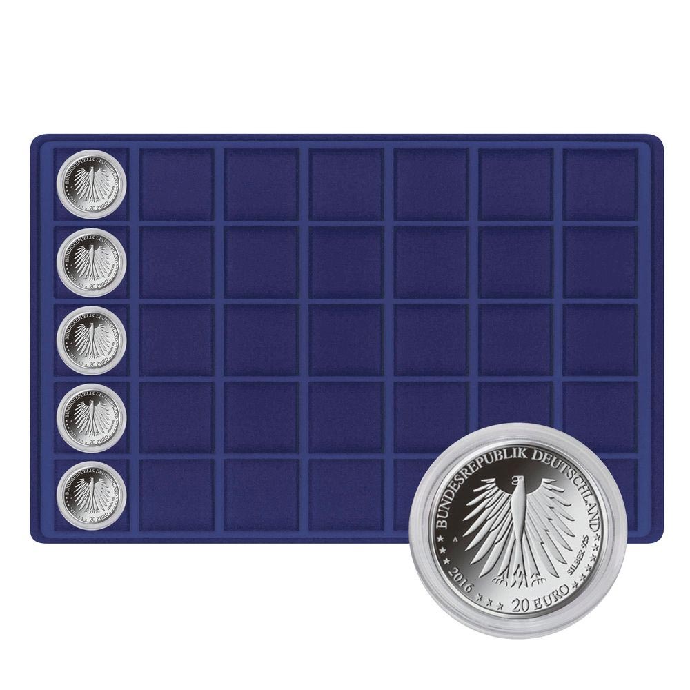 Lindner 2329M-35 Tableau fr 35 Mnzen bis 39 mm 