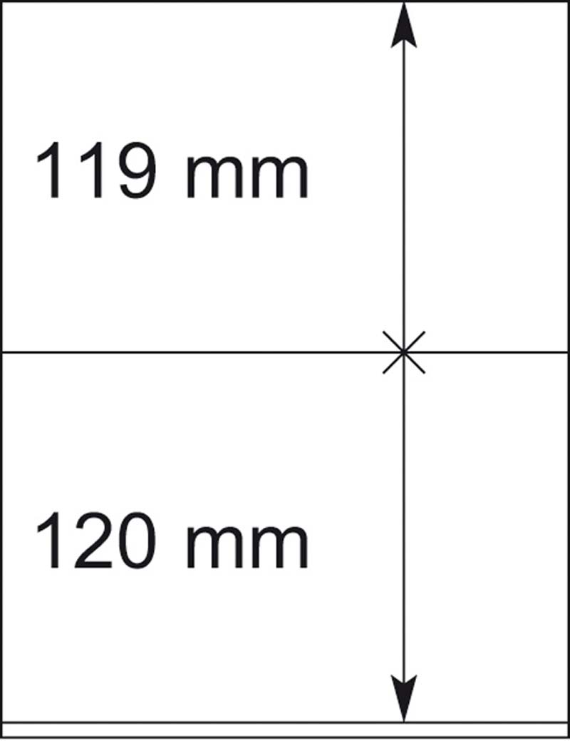 Lindner 802204P T-Blanko-Bltter - 10er-Packung