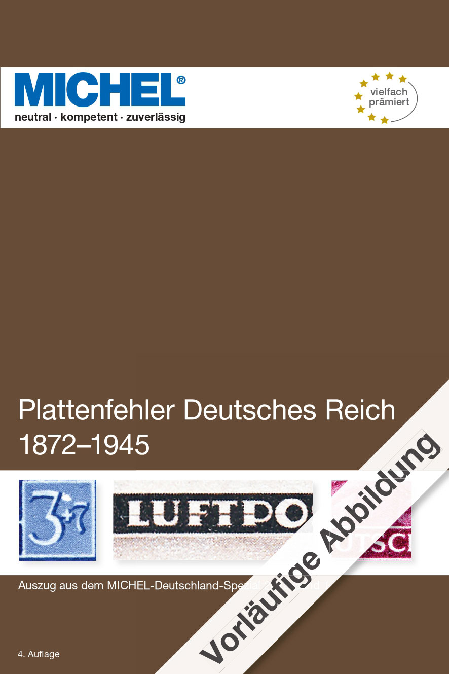 Michel Handbuch-Katalog Plattenfehler Deutsches Reich 1872-1945