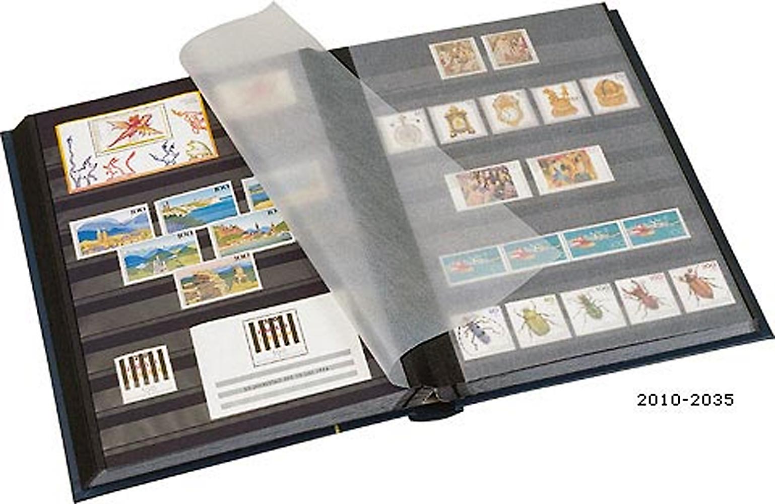 PRINZ 2035 Classic Einsteckbuch 64 schwarze Seiten, schwarz