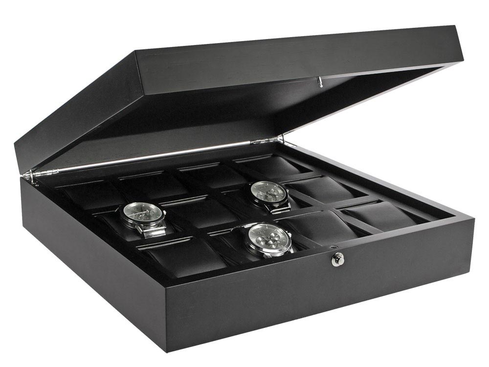 SAFE 252 Uhrenkoffer schwarz fr 12 Uhren