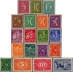 German Empire 158-176 (complete.issue.) watermark 1 (Rhombus) unmounted mint / never hinged