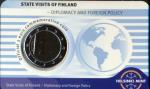 Finlandia 2025 Stgl./unzirkuliert Coincard blu Reprint: Brillant fior di conio (FDC)