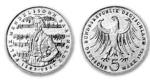 FRG (Federal Republic of Germany) Jgernr: 436 1984 J Stgl./unzirkuliert Copper-Nickel 1984 5 DM Bartholdy