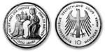 FRG (Federal Republic of Germany) Jgernr: 475 2000 G Stgl./unzirkuliert Silver 2000 10 DM Aix-la-Chapelle