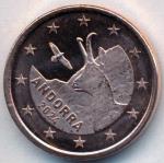 Andorra and 3 2024 Stgl./unzirkuliert 2024 5 CENT Kursmünze